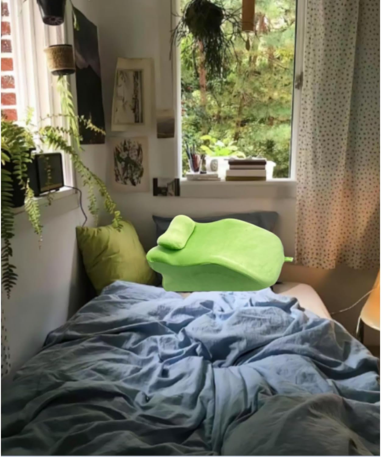 Ergonomic Spinal Posture Support & Multi-Functional Bed Pillow -Green