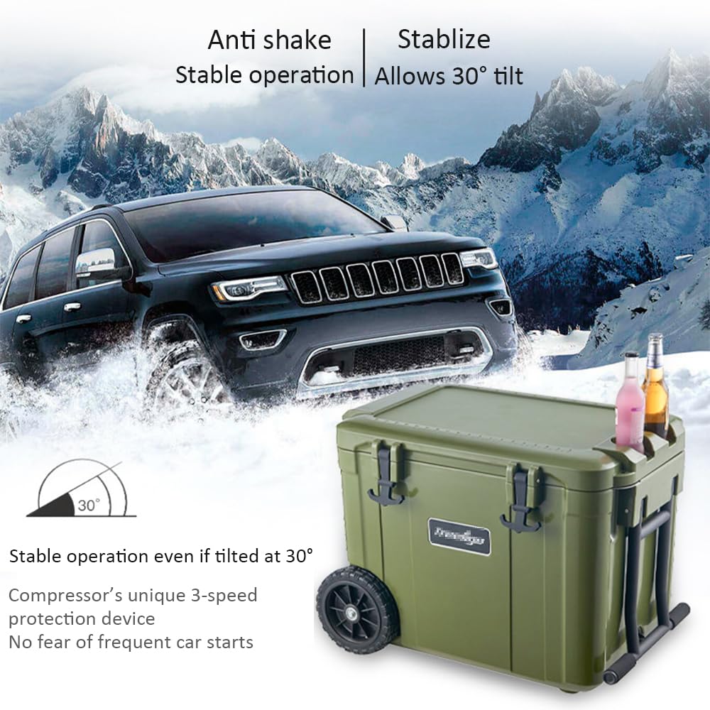 Refrigerador portátil del vehículo de la Alta Capacidad del refrigerador 12/24v del Coche, para Acampar el Barco Interior al Aire Libre de la Furgoneta Camper,45l