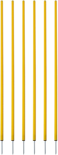 Champion Sports Bastones de entrenamiento (5 pies) AMARILLO, 60' H x 1' (5 pies)