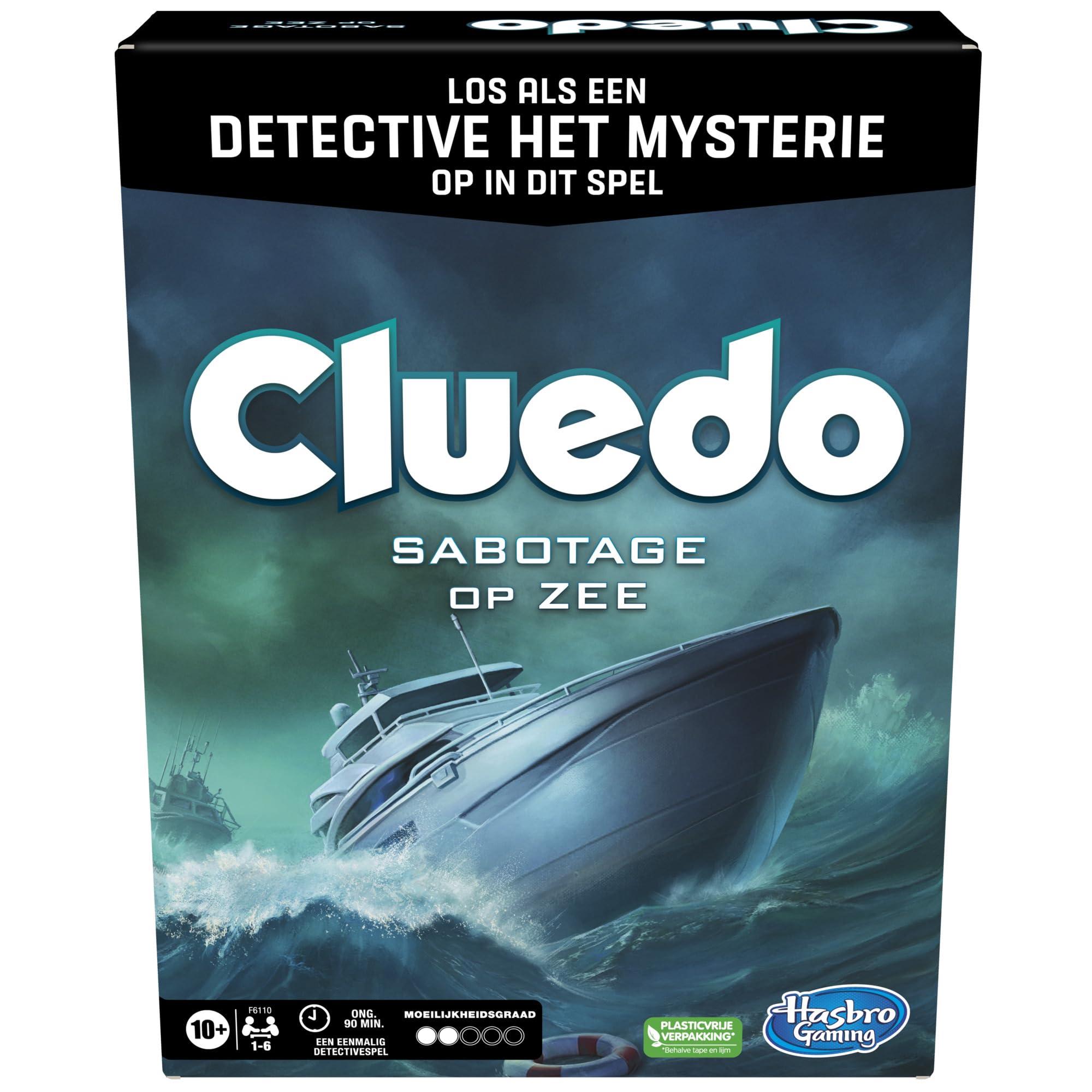 Hasbro Gaming Cluedo Sabotage In Mare | Gioco Da Tavolo Investigativo E Escape Room | Cooperativo 1-6 Giocatori | Età 10+