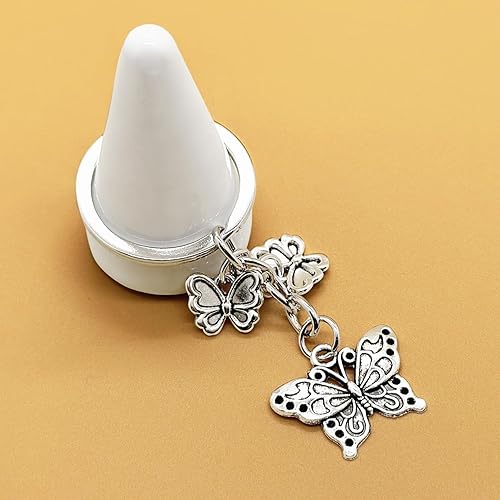 Miniatura 4 de PHAETON 20PCS Butterfly Keychain Butterfly Shape Key Chain Charms for Backpacks, Purses, Luggage, Birthday Party Favors, Goodie Bag Fillers for Kids