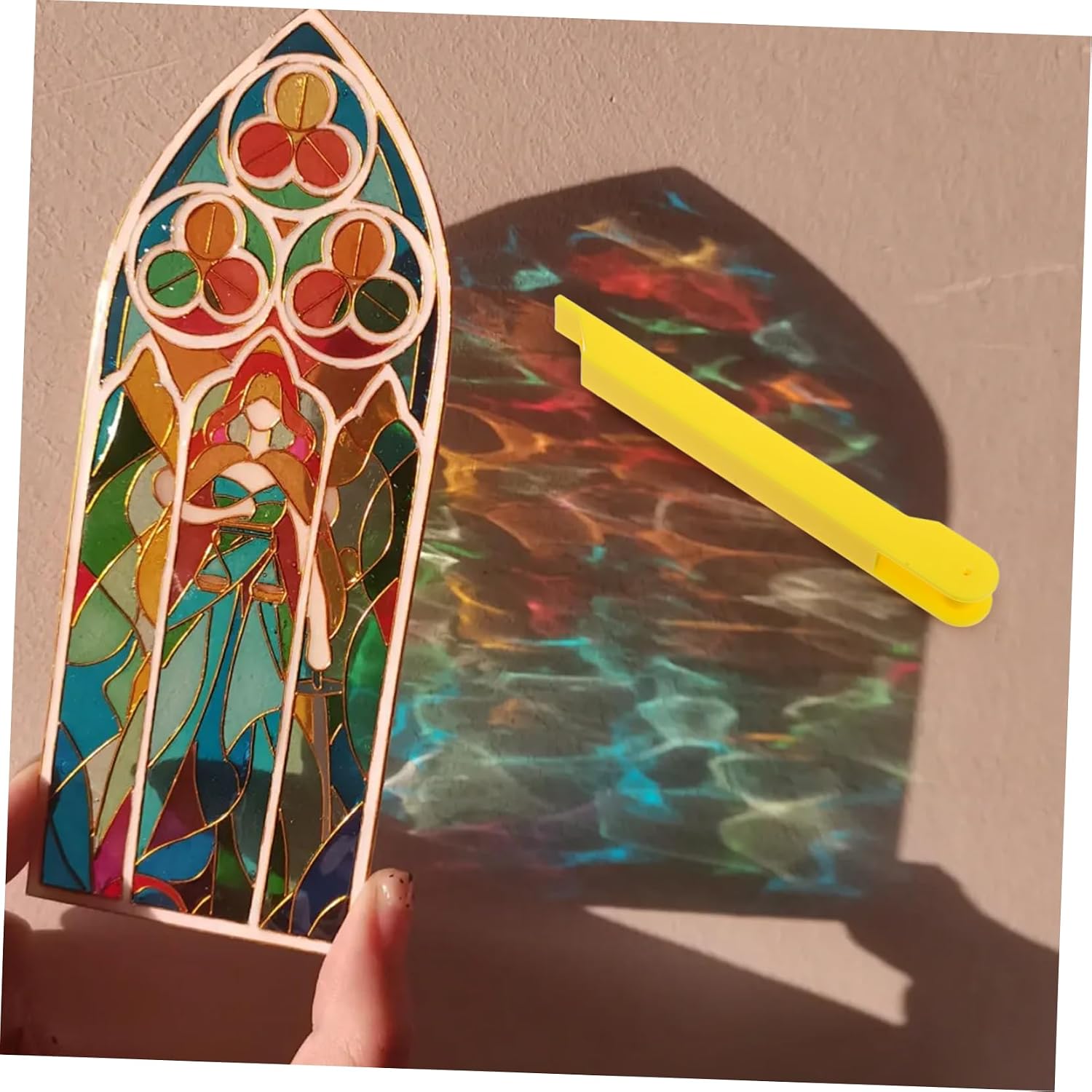 SHOWERORO Stained Glass Copper Foiling Tool Kit Handheld Copper Foiler for DIY Crafts 1 Set Burnisher and Crimping Tool for Stained Glass Projects and Artworks