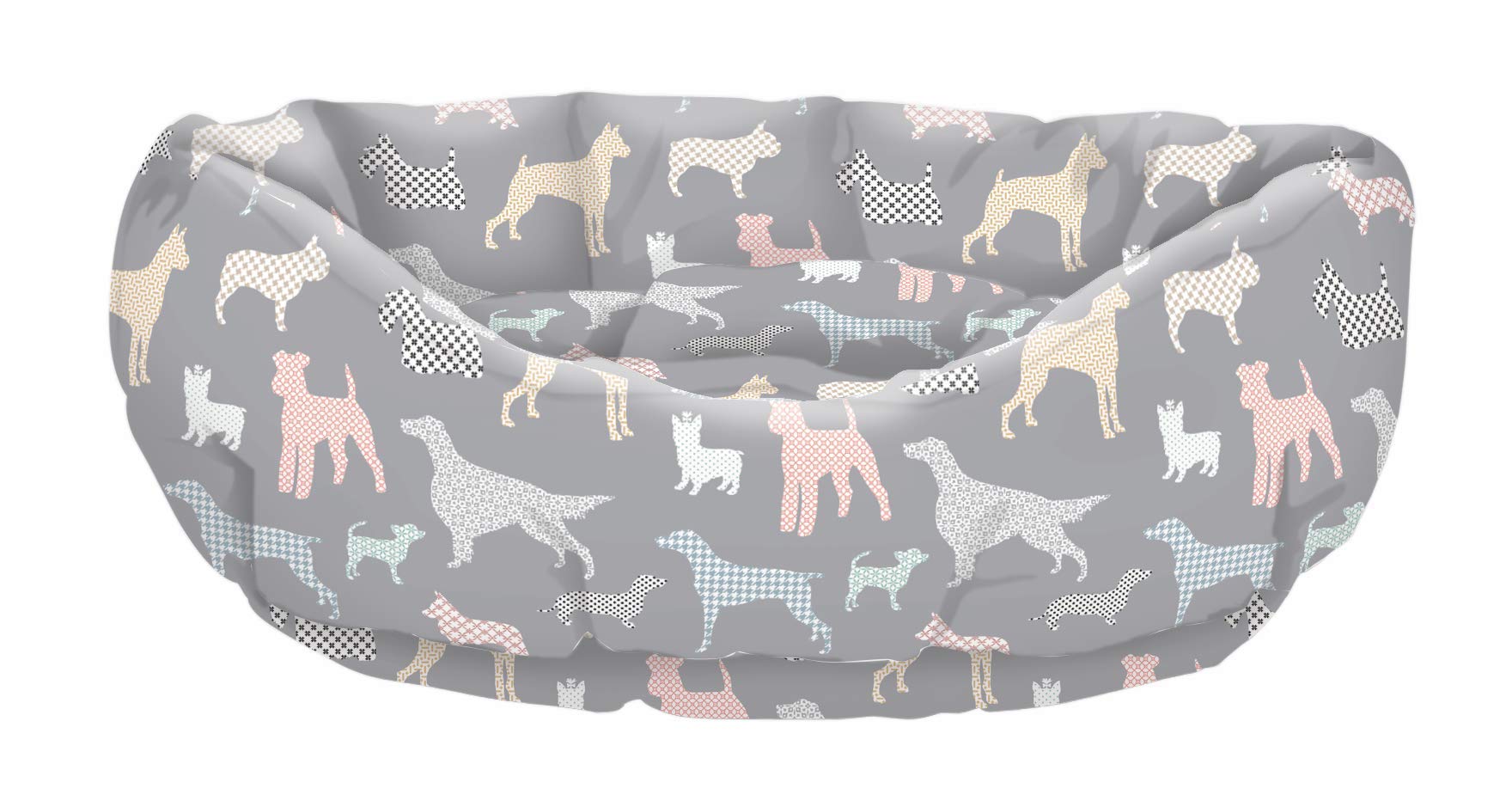 Fringe Studio Cuddler Pet Bed Large Calico Dogs Gray 33 X 26 X 10 Buy Online In Dominica At Dominica Desertcart Com Productid