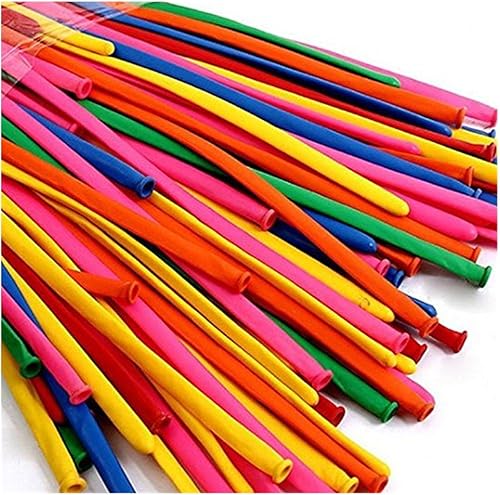 Miniatura 6 de 260q - Globos mágicos largos de látex grueso para modelar modelos de animales, bodas, cumpleaños, decoraciones de fiesta (negro)