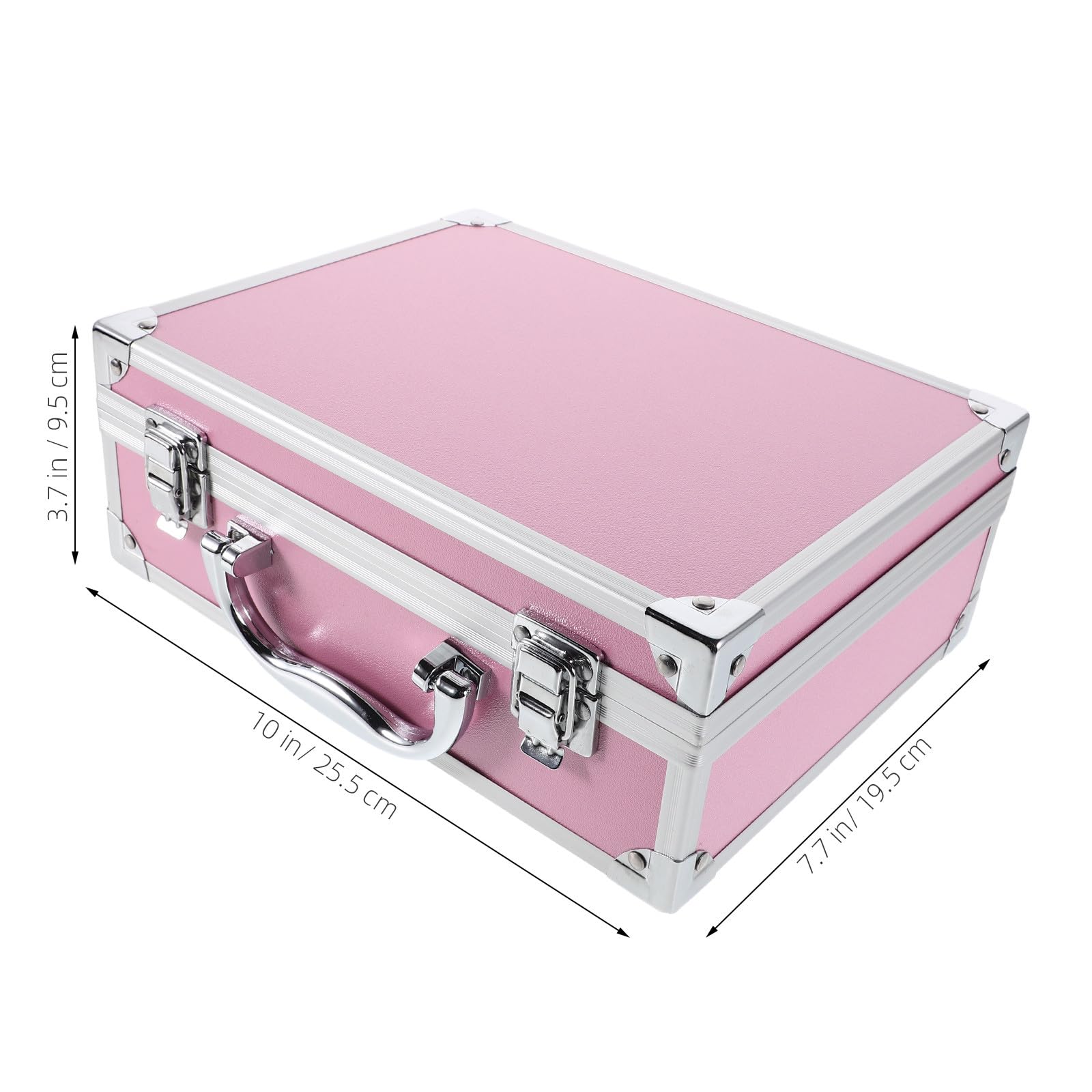 COLLBATH Valigetta in Lega di Alluminio Multiuso Grande Capacità, Organizer per Attrezzi e Cosmetici, Design Elegante per Uso Personale e Professionale