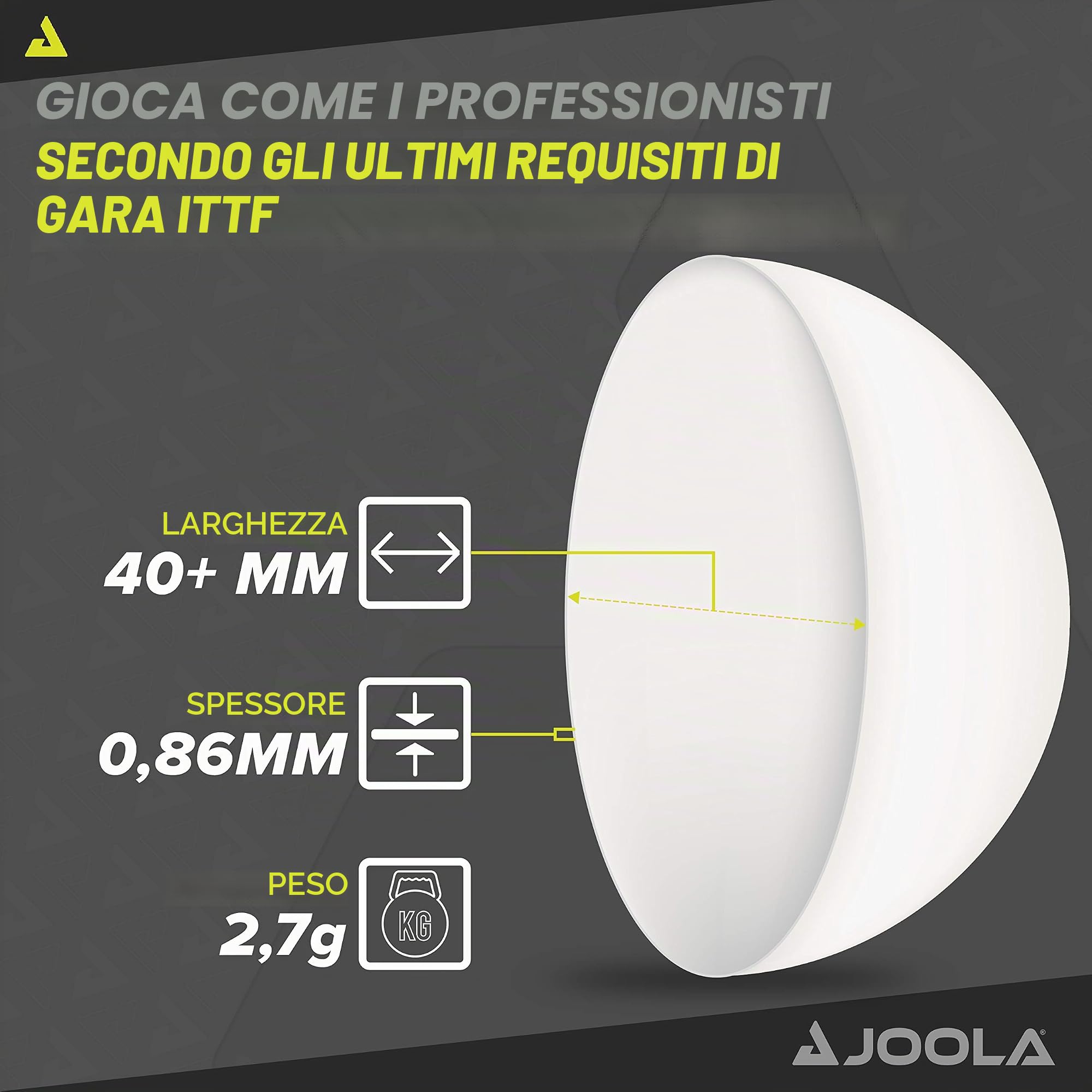 JOOLA Robot da ping pong TT-BUDDY V300 & Palline da ping pong 3 stelle Training Advanced 40 mm diametro Premium Palle da ping pong bianco 24 pezzi