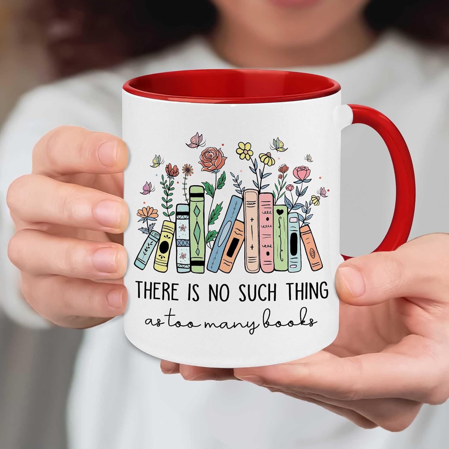 Gift For Book Lover - Books Coffee Mug - Book Lovers Gifts for Women - Gift For Librarian - Bookish Bookworm Cup - Reading Cup - Birthday Gifts For Reader, Writer - Image 4