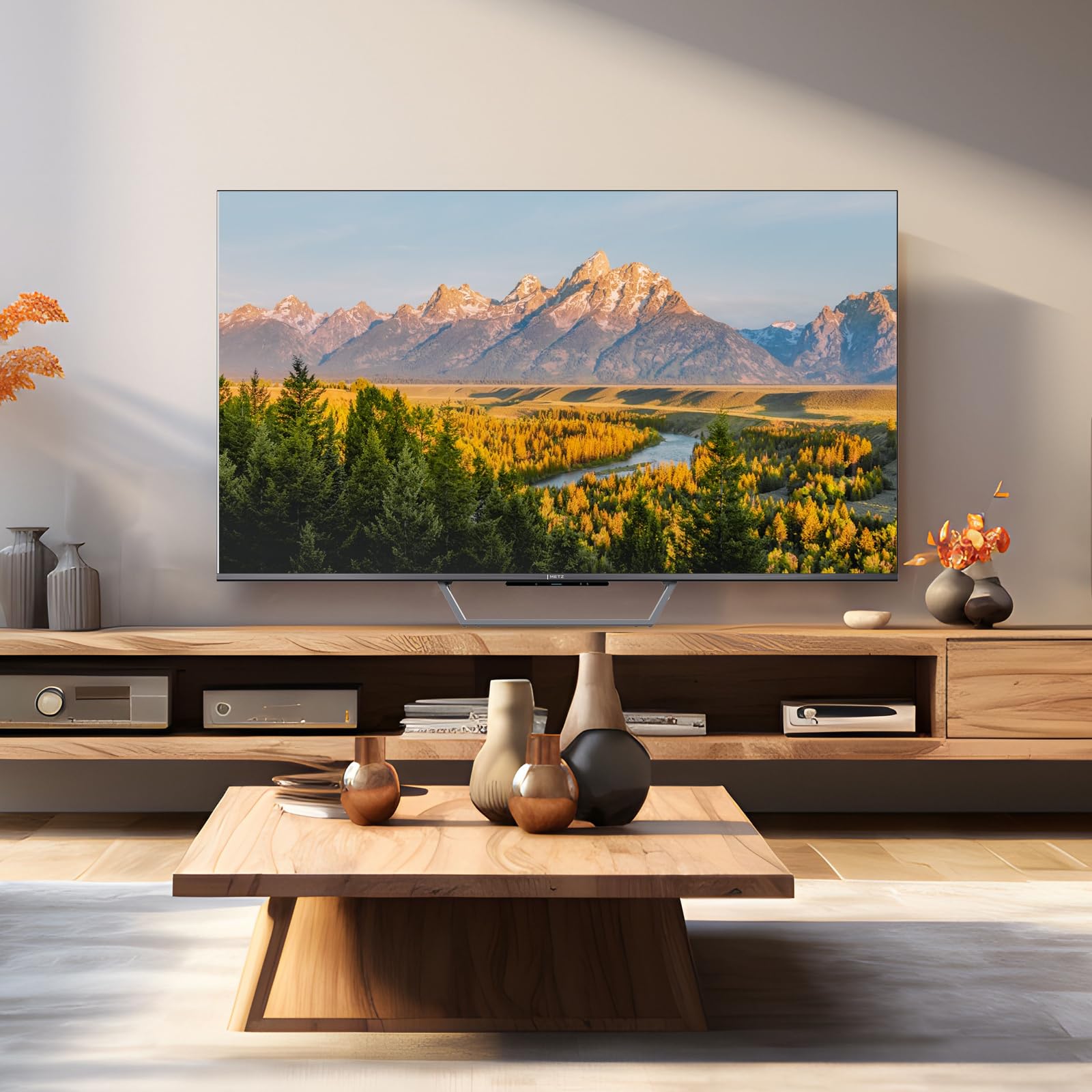 Televisión Inteligente METZ QLED+ MQE7600Z 4K UHD de 43 Pulgadas con Google TV y Pantalla Mate antirreflejos Dolby Vision Dolby Atmos HDR Wi-Fi (2024)