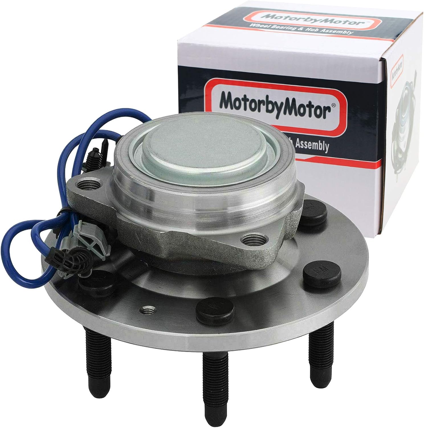 MotorbyMotor 515097 Front Wheel Bearing Hub Assembly 2WD w/ABS 6 Lugs for Chevy Tahoe Silverado Suburban 1500 Avalanche, GMC Sierra 1500 Yukon XL,Cadillac Escalade ESV Wheel Hub Bearing Assembly 2pc