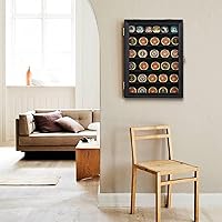 Vista 7 de ARTAWEIN Exhibición de monedas de madera maciza militar – 98% de protección UV, montaje en pared, compatible con monedas del Cuerpo de Marines