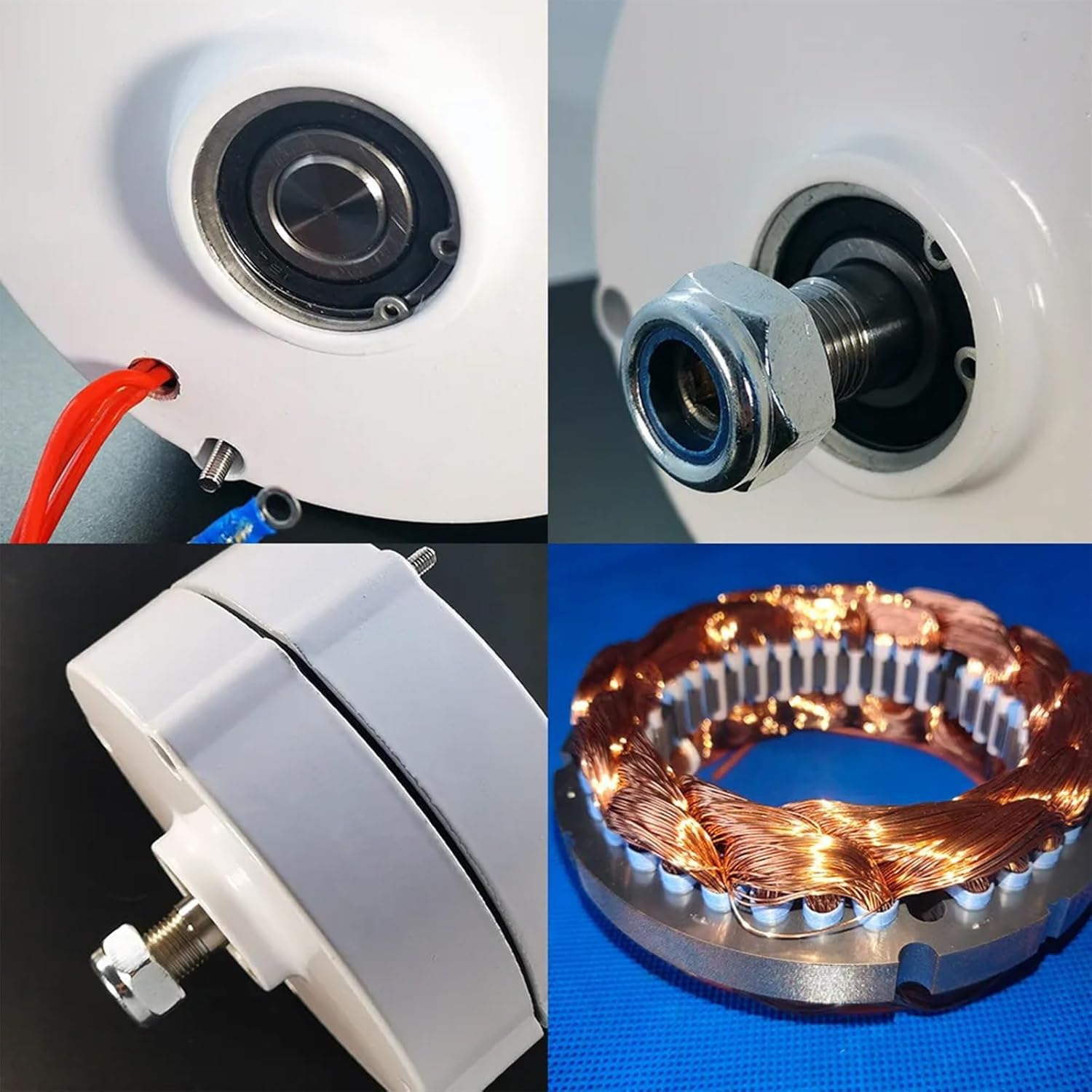 500W 12V24V48V Household Three-phase AC Permanent Magnet Synchronous Generator Permanent Magnet AC Generator Wind Turbine(24V)