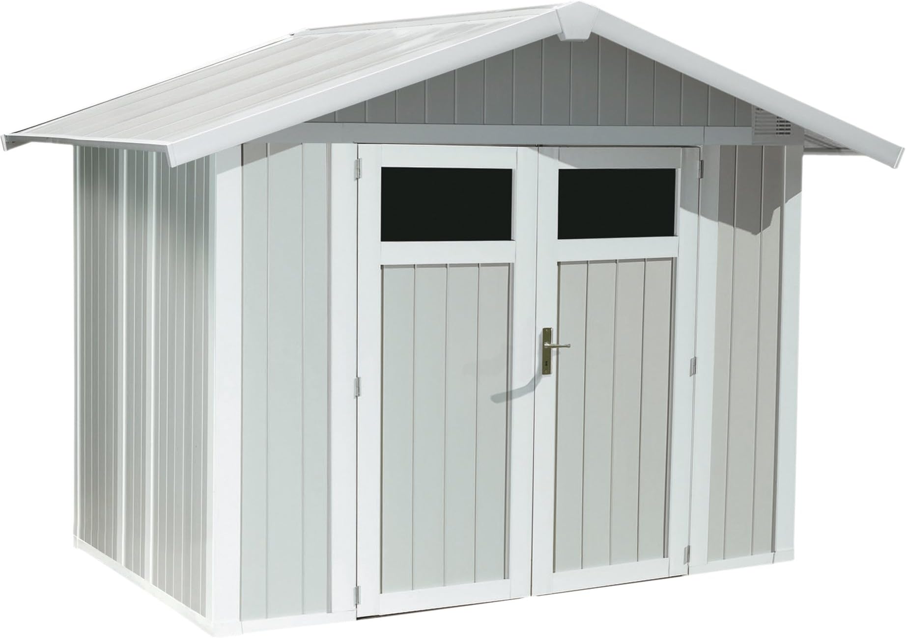 Grosfillex Utility V 4.9 White/Grey/Blue Tool Shed