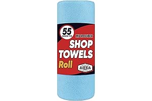 AIDEA Shop Towels Disposable - Superior Blue Shop Rags for Various Cleaning Needs