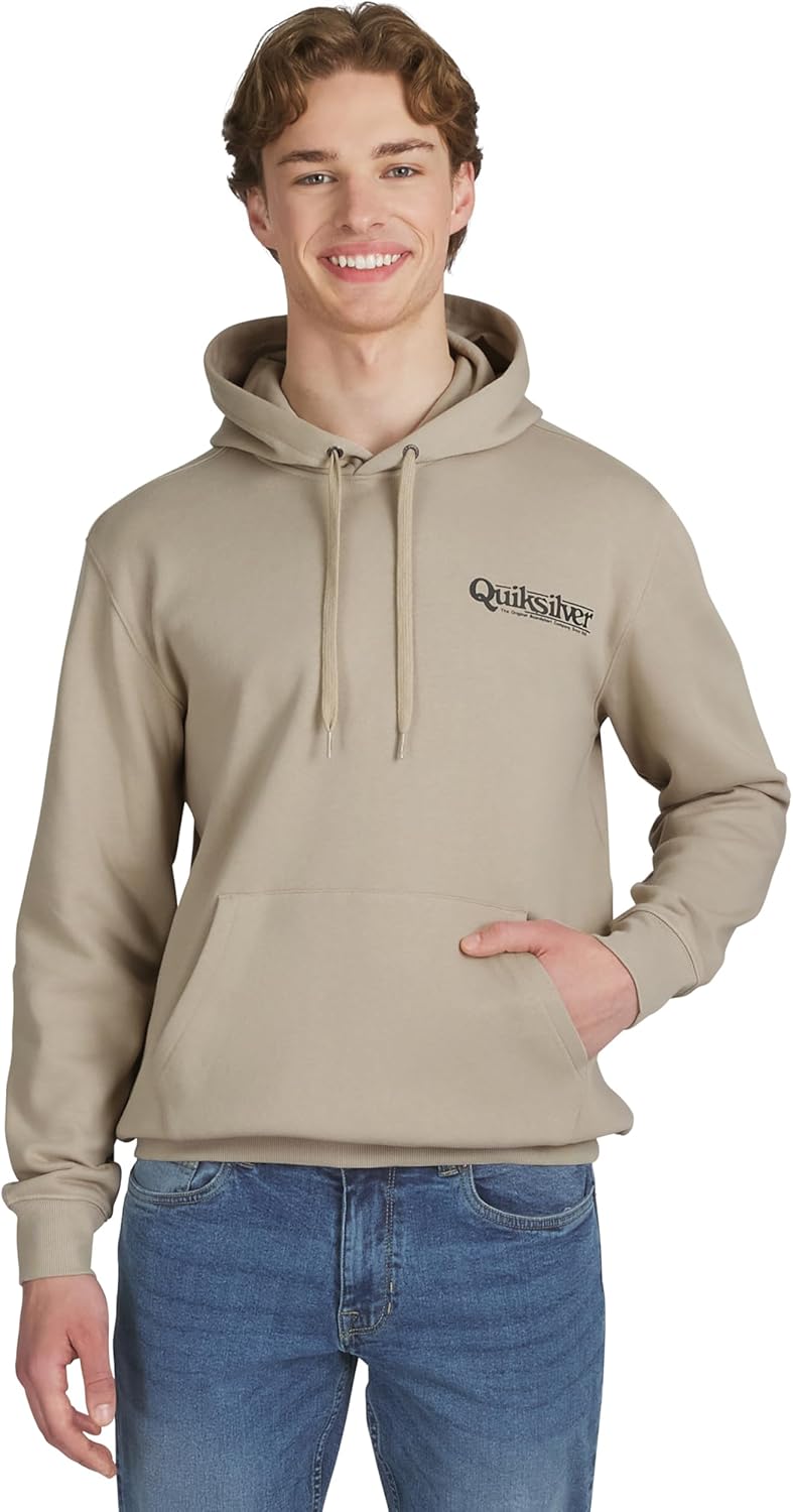 Quiksilver Men's Regular Fit Super Soft Fleece Midweight Pullover Hooded Sweatshirt