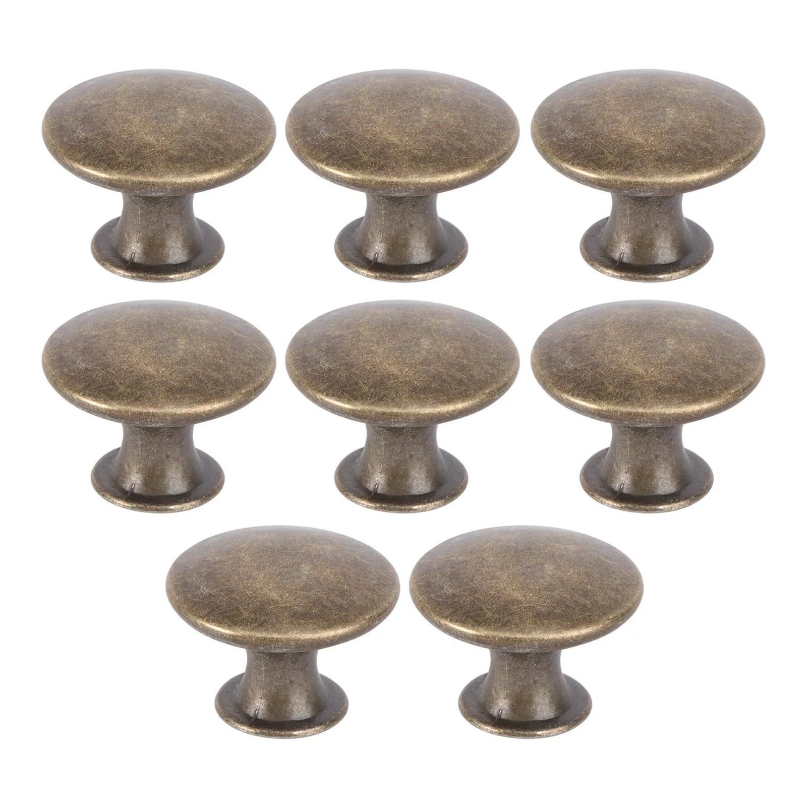Xavren One Color Round Cabinet Knobs 25Pcs Vintage Round Metal Drawer Pull With Screws