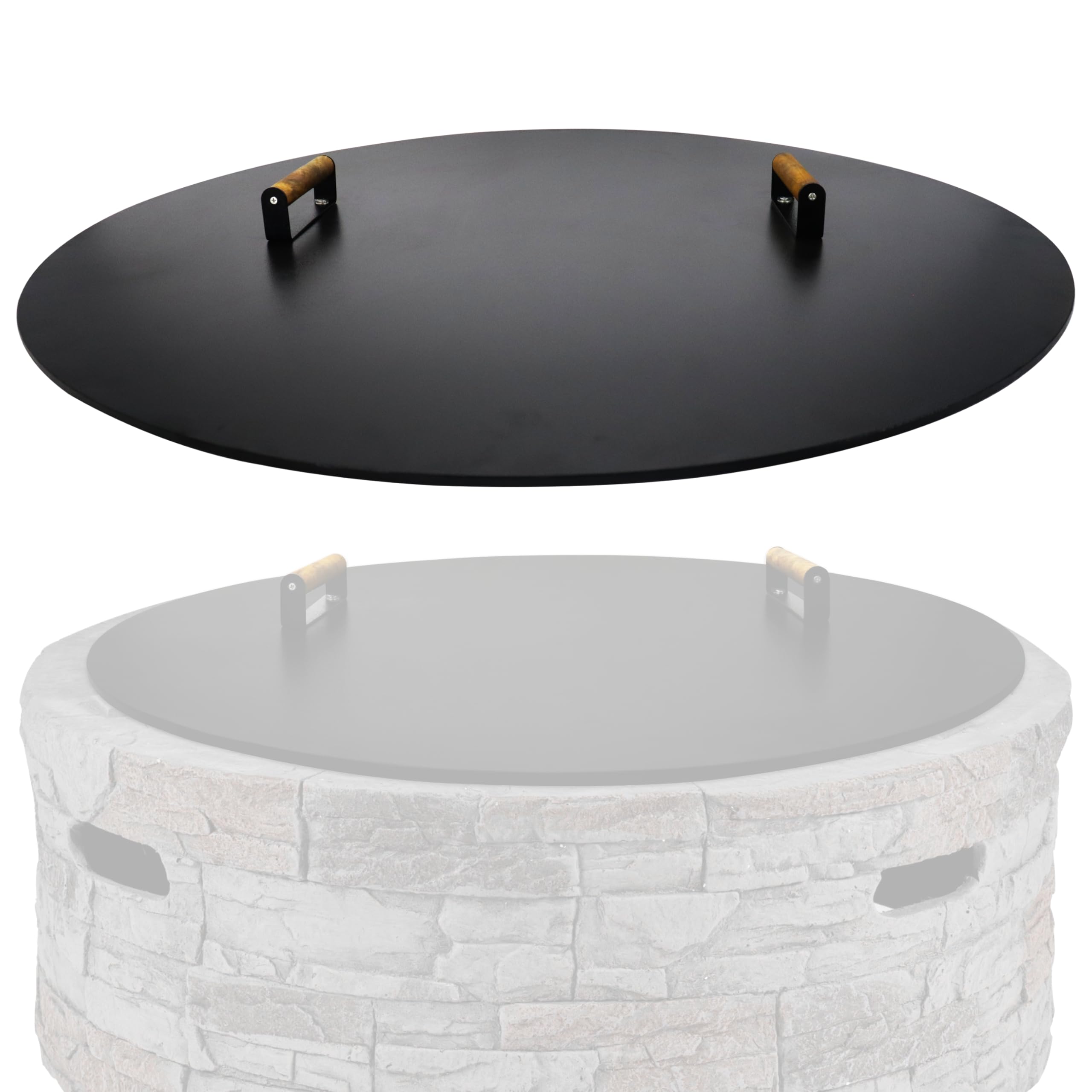 Amazon.com: Sonret 38 Inch Round Fire Pit Lid for Outdoor Round Fire ...