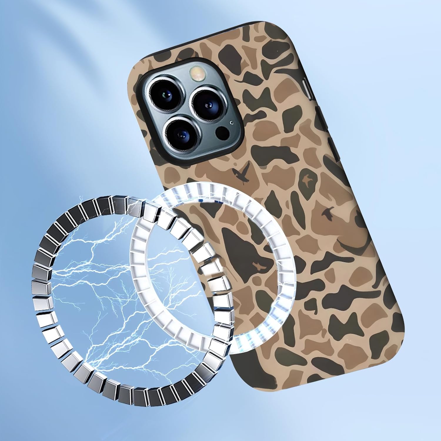 for iPhone 16 Case (2024) 6.1 inch, Compatible with Magsafe Cute Waterfowl Hunting Camo Camouflage Duck Hunters Phone case (for iPhone 16) - Image 3