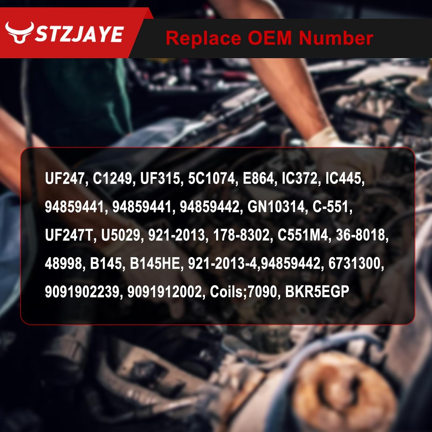 UF247 Ignition Coil Packs and Iridium Spark Plugs Kit Set of 4 Compatible with Toyota for Corolla 1999-2008,for Matrix/Vibe 03-08,for Prizm 99-02, for Celica 00-05, for Spyder 00-05 L4 1.8L