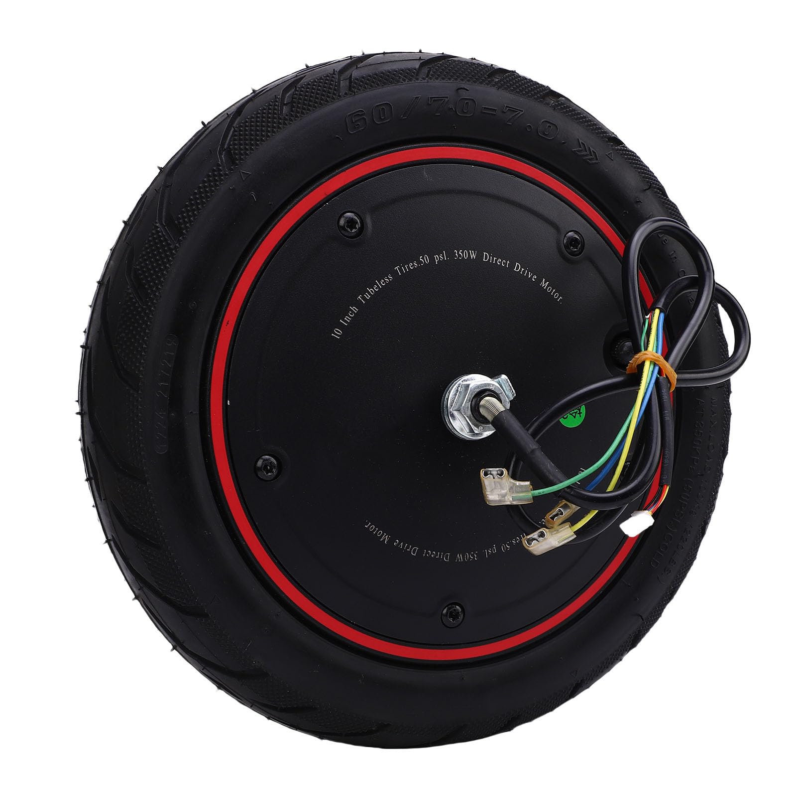 Roue de Moteur de Moyeu de Trottinette Électrique pour Xiaomi 4 Pro, 36V 350W Moteur à Entraînement de Roue Avant de Scooter Électrique de 10 Pouces Silencieux