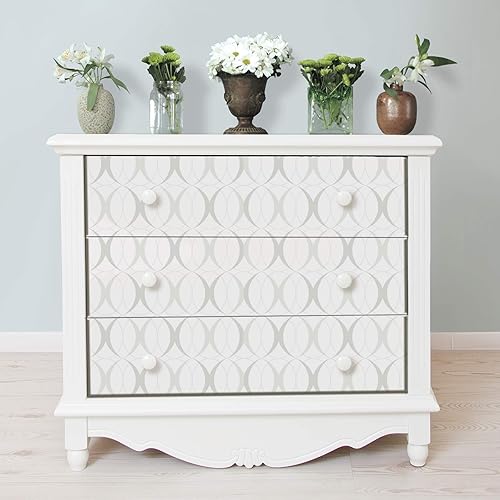 Miniatura 6 de NuWallpaper NU1704 Circulate Light Silver Peel & Stick Papel pintado