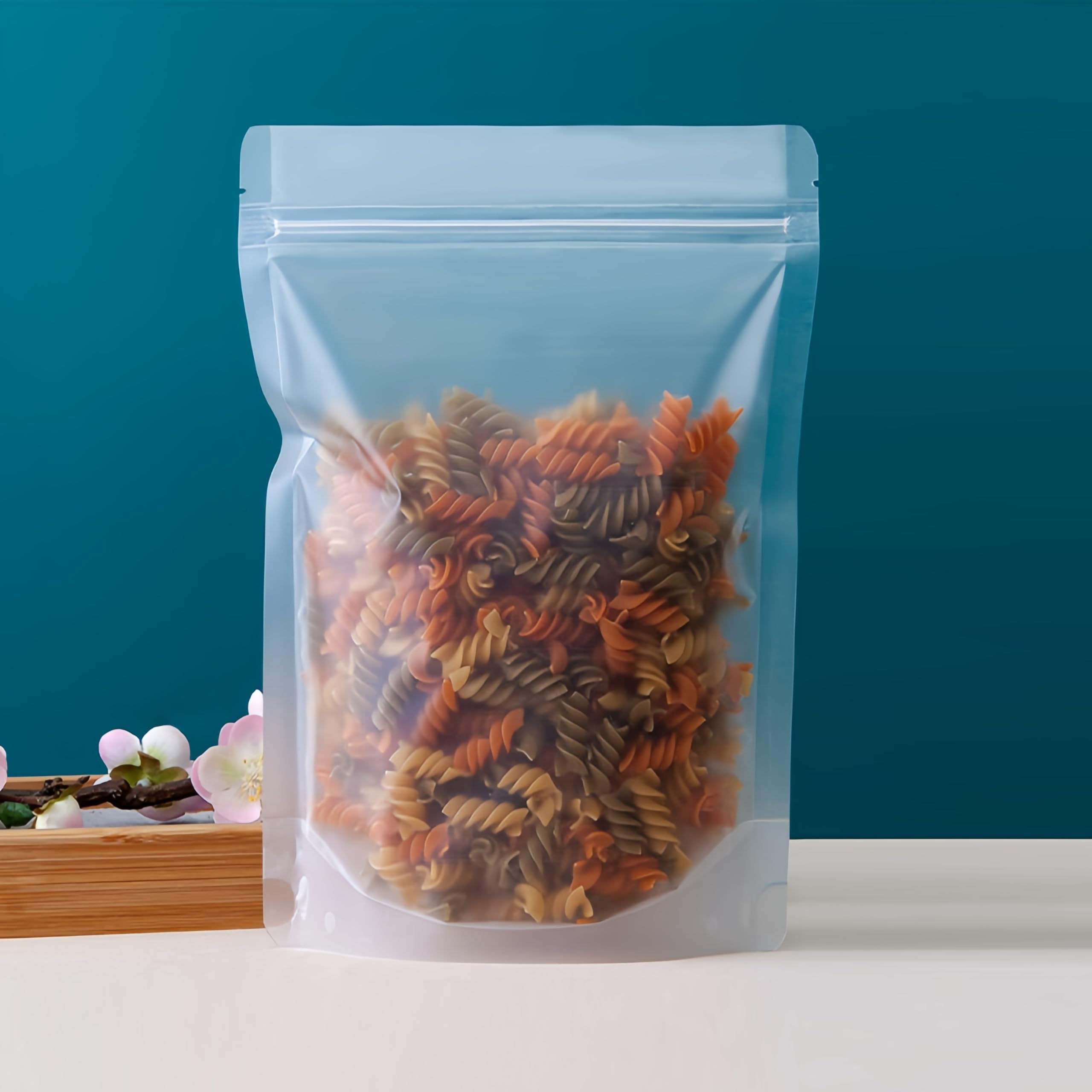 100 sacchetti in Mylar olografici richiudibili con chiusura lampo, caramelle, suger, gioielli, bellezza, sacchetto di immagazzinaggio