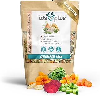 Ida Plus Gemüse-Mix 1Kg XXL Packung – Barf Trocken Gemüseflocken für Hunde – Getreidefrei & ohne künstliche Zusätze – 100% natürlich – mit Vitaminen und Mineralien - ausgewogene Rohfütterung – Barf product image
