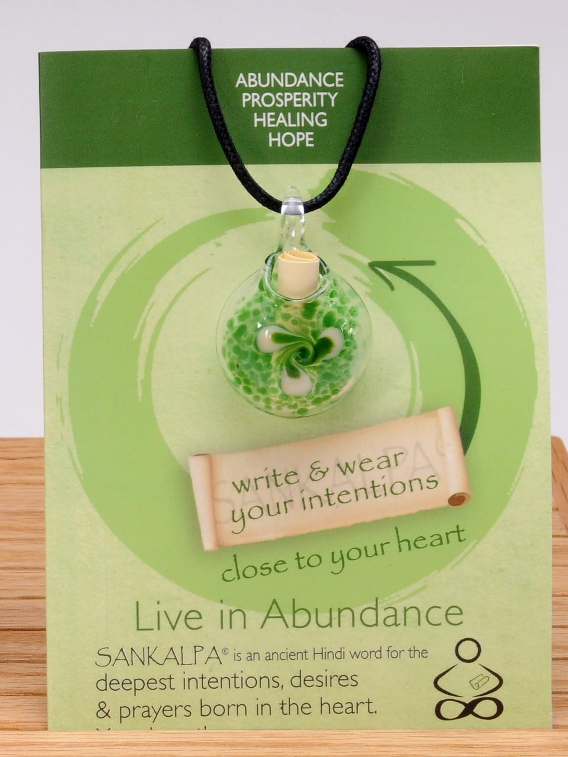 Sankalpa® Live in Abundance - Aromatherapy Diffuser & Intention Amplifier Necklace