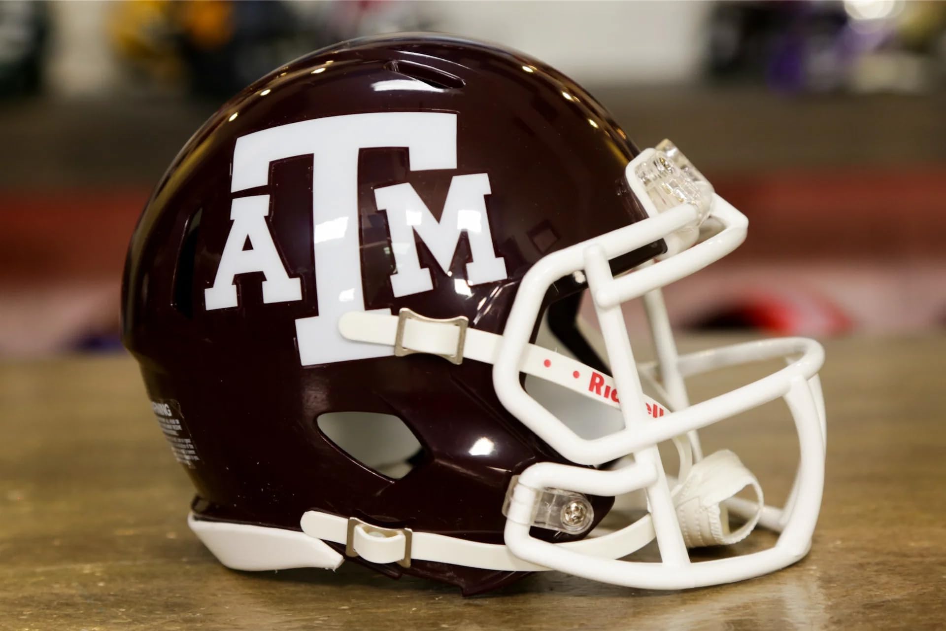 NCAA Texas A&M Aggies Maroon NCAA Riddell Speed Mini Football Helmet