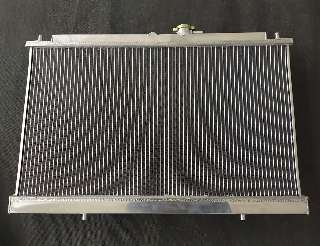 Full Aluminum Radiator + 2x Fans For 1998-2002 Honda Accord LX EX 3.0L Acura TL 3.2L AT/MT 1999 2000 2001