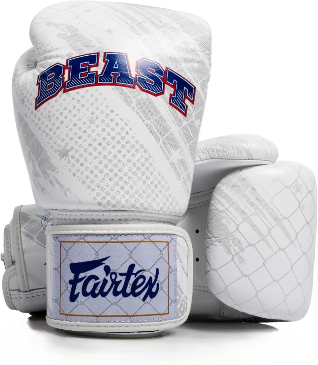 Fairtex x Beast Boxing Gloves, BGV1C-Plus Leather Muay Thai Sparring Gear | Tight-fit contoured hand compartment ensures a secure snug fit. Multi-layer foam core provides elite knuckle protection.