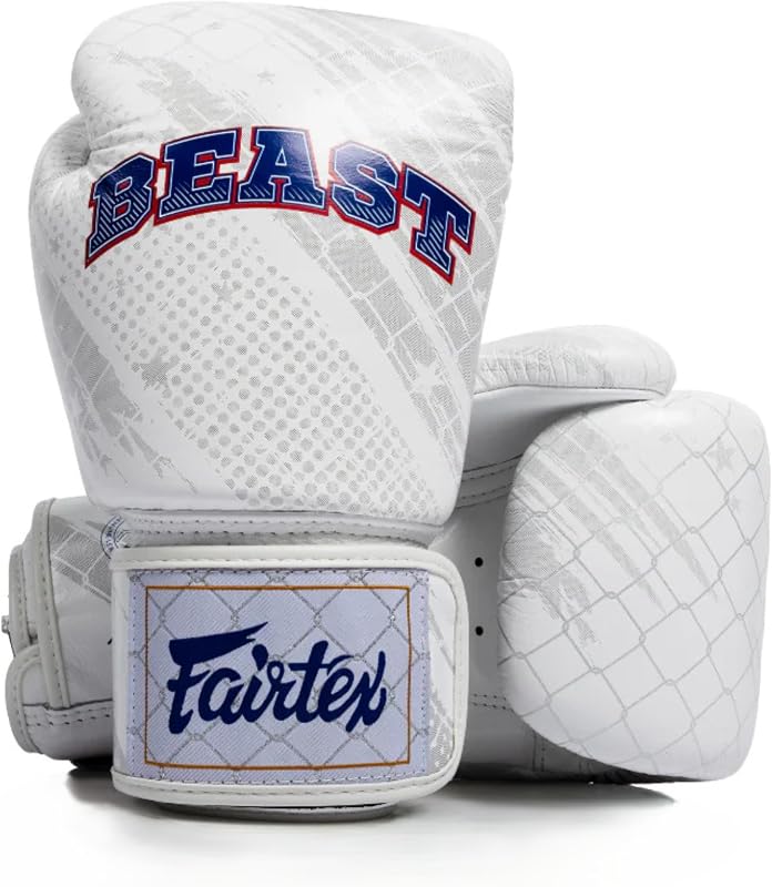 Fairtex x Beast Boxing Gloves, BGV1C-Plus Leather Muay Thai Sparring Gear | Tight-fit contoured hand compartment ensures a secure snug fit. Multi-layer foam core provides elite knuckle protection.
