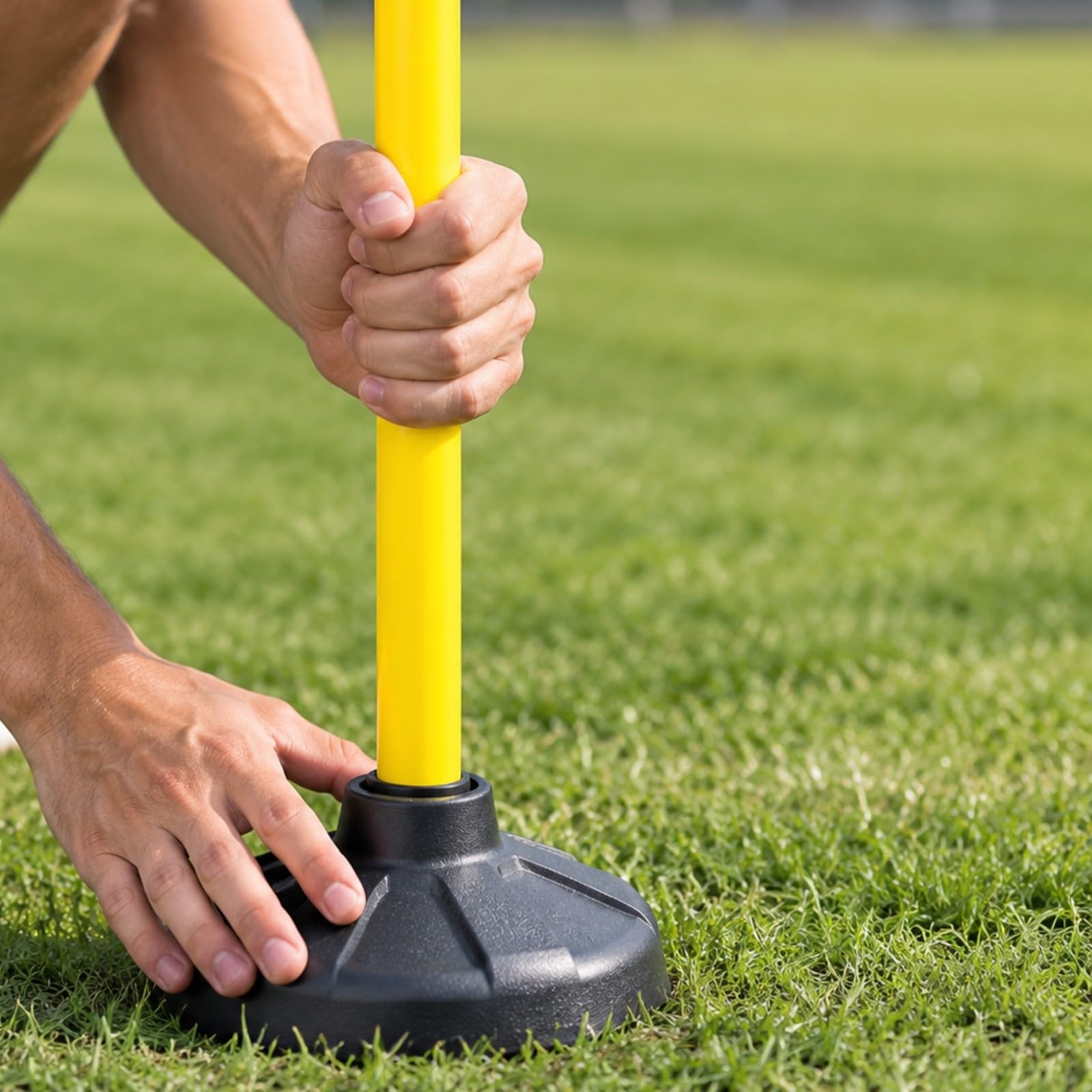 rockible 5 Pezzi Segnapassi per Calcio Leggero Marcre da Campo con Aste Facile da Montare Attrezzatura Sportiva per Scuole, Giardino di Casa