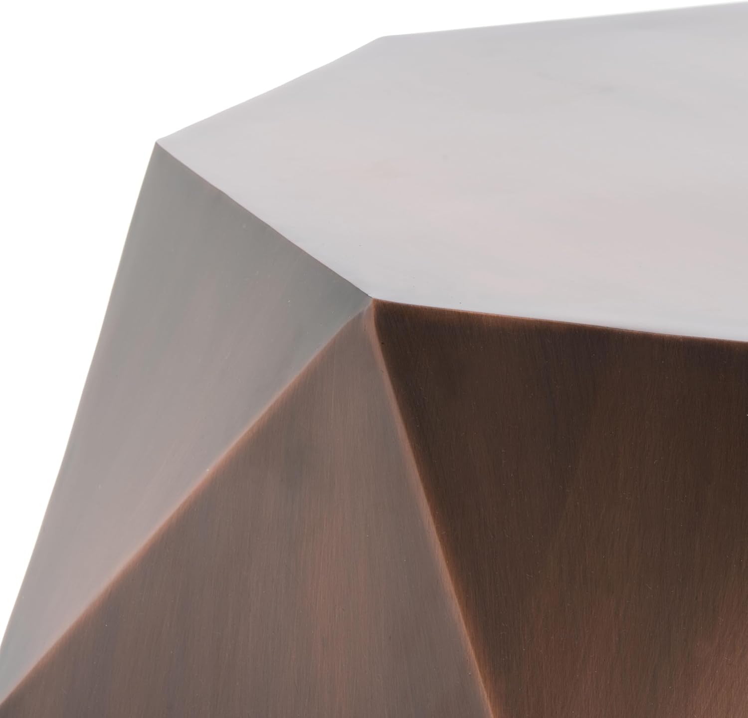 Safavieh Home Collection Astrid Geometric Copper Faceted Coffee Table