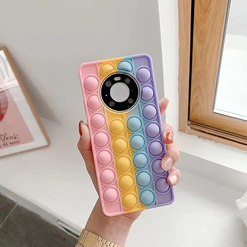 KABIOU Fidget juguete liberación de estrés teléfono caso para Xiaomi Mi 11 10 9 8 Redmi Note 9 8 7 Pro K40 K30 K20 Silicona Push Sensorial Bubble
