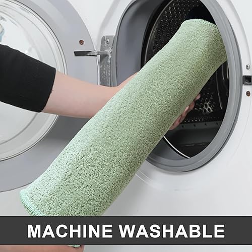 Miniatura 6 de Tapete de baño antideslizante, absorbente, de secado rápido, lavable a máquina, tapetes finos para baño, para debajo de la puerta, alfombra de baño