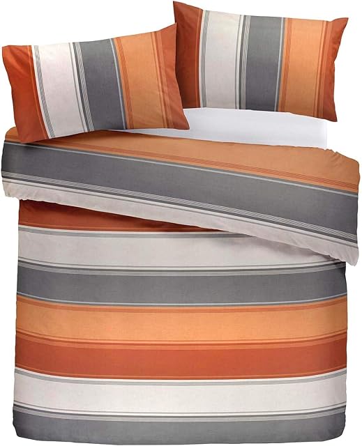 Fusion Duvet Cover and Pillow Case, 52% Polyester / 48% Cotton, Spice, Single