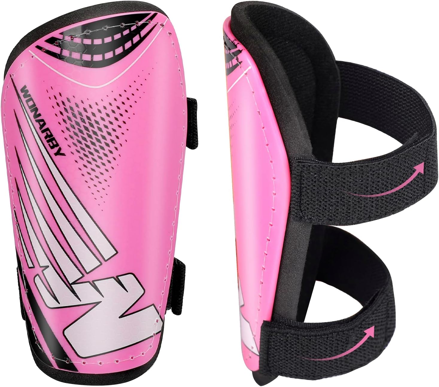 Shin Guards Soccer Youth Kids - Shin Guard for Boys Girls Teenagers Toddler 2-18 Years Old - Football Shin Pads Protection Equipment with Adjustable Straps