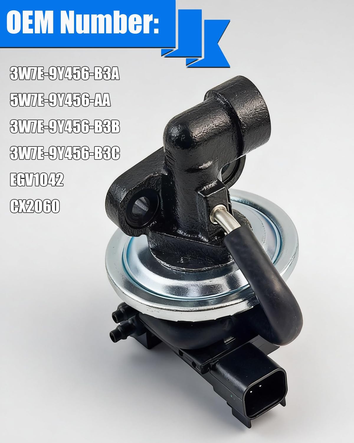 EGR Valve EGV1042 Fits for 2003-2011 Crown Victoria, 2003-2011 Lincoln Town Car, 2003-2011 Grand Marquis, EGR Valve Exhaust Gas Recirculation Valves Replace OE CX2060 5W7E-9Y456-AA 3W7E-9Y456-B3B
