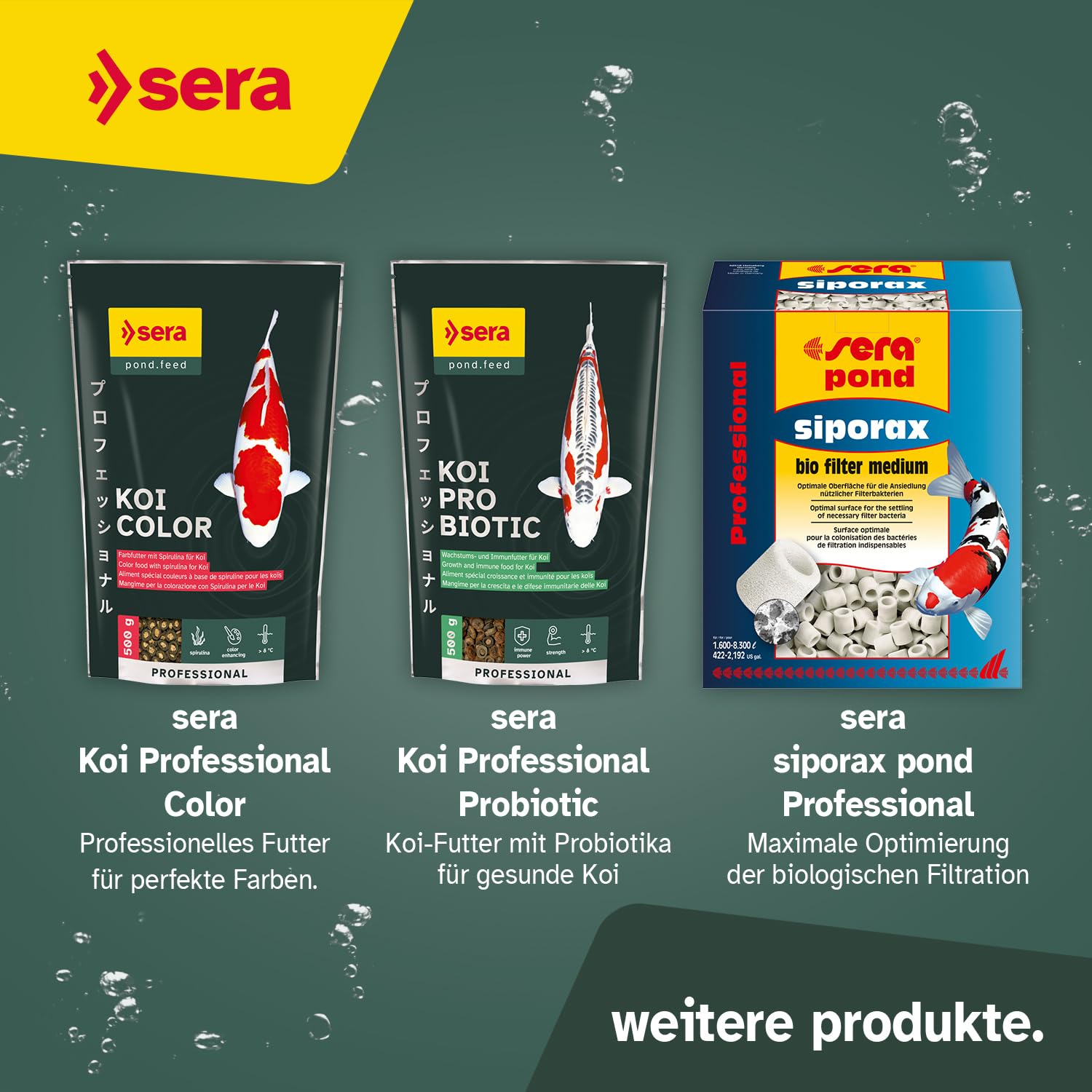 sera Koi Professional Spring & Fall 21 L (7 kg) | Koi Futter für Frühjahr & Herbst unter 17 °C | Koifutter mit leicht verdaulicher Rezeptur | Fischfutter für gesundes Wachstum | Karpfenfutter
