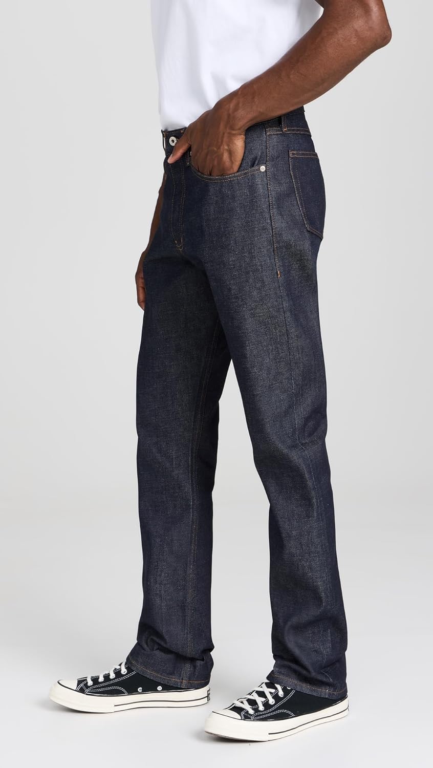Naked & Famous Denim Men's True Guy - Dirty Fade Selvedge Jeans - Image 4