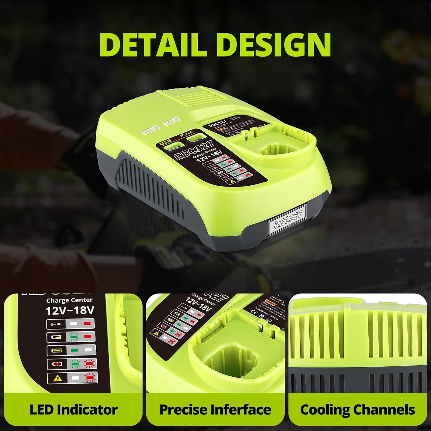 2Packs 7.0Ah P108 Battery Replacement for P108 Battery With P117 Charger Dual USB Replacement for Ryobi 18v Lithium Battery Compatible with Ryobi 18V P103 P104 P105 P107 P108 P109 Cordless Power Tools