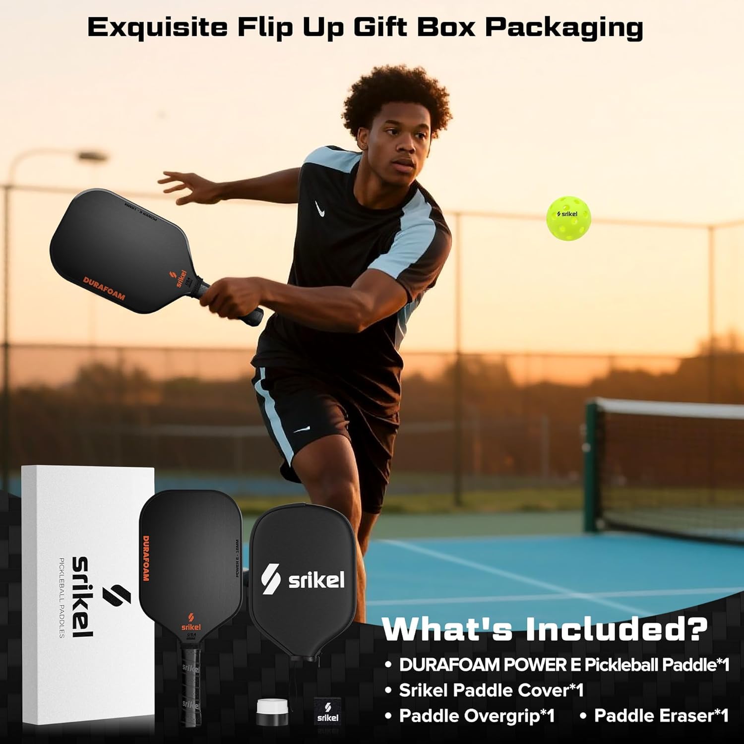 DuraFoam Pickleball Paddle – T700 Carbon Fiber Professional Pickleball Paddle,100% Foam Core Racket for Consistent Shots,Power & Control - Image 8