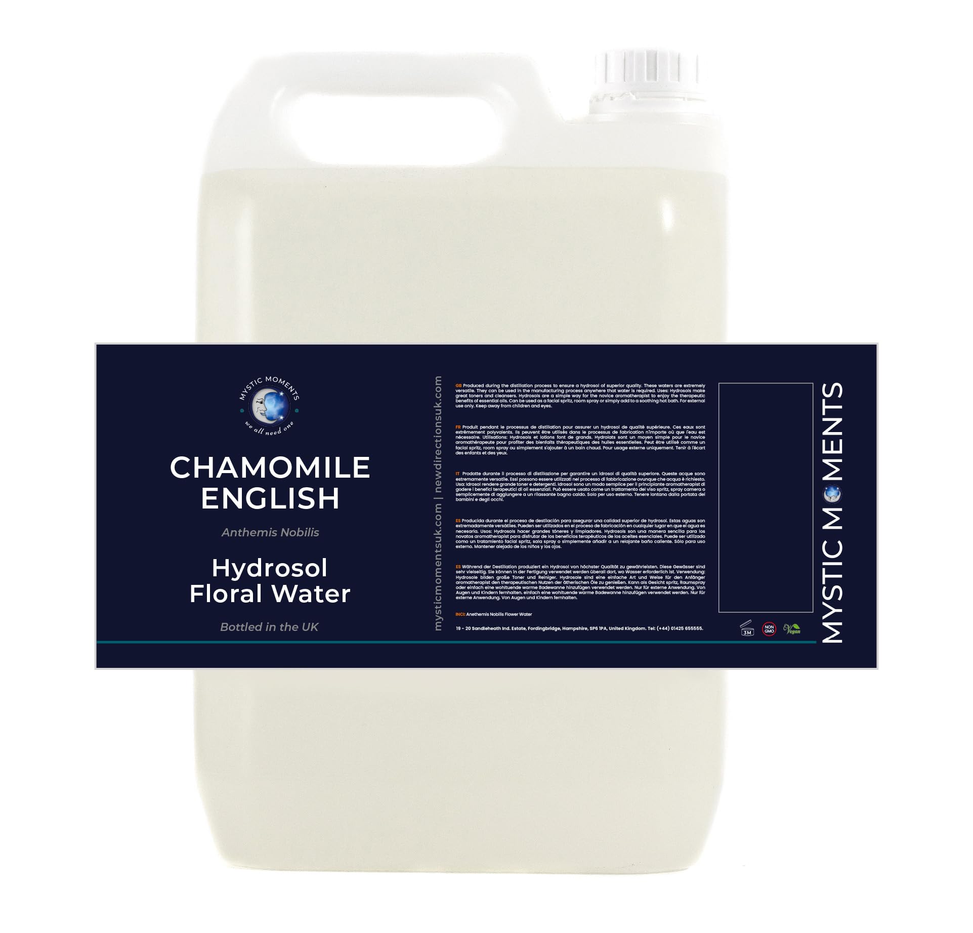 Eau florale de camomille anglaise en format 5 litres pour vos soins