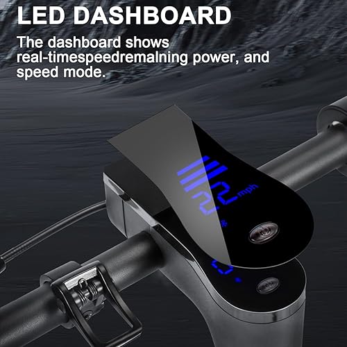 Miniatura 2 de Patinete eléctrico con asiento, motor potente de 500 W, scooter eléctrico para adultos Max Speed19 Mph25 millas, pantalla LCD inteligente, scooter