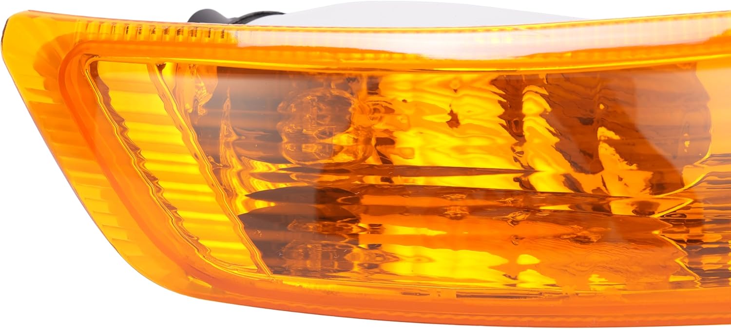 HECASA Pair Turn Signal Light Compatible with 2005-2007 Jeep Liberty Replacement for CH2520143 CH2521143 55156767AE 55156766AE Turn Signal Lamp Yellow Lens - Driver&Passenger Side