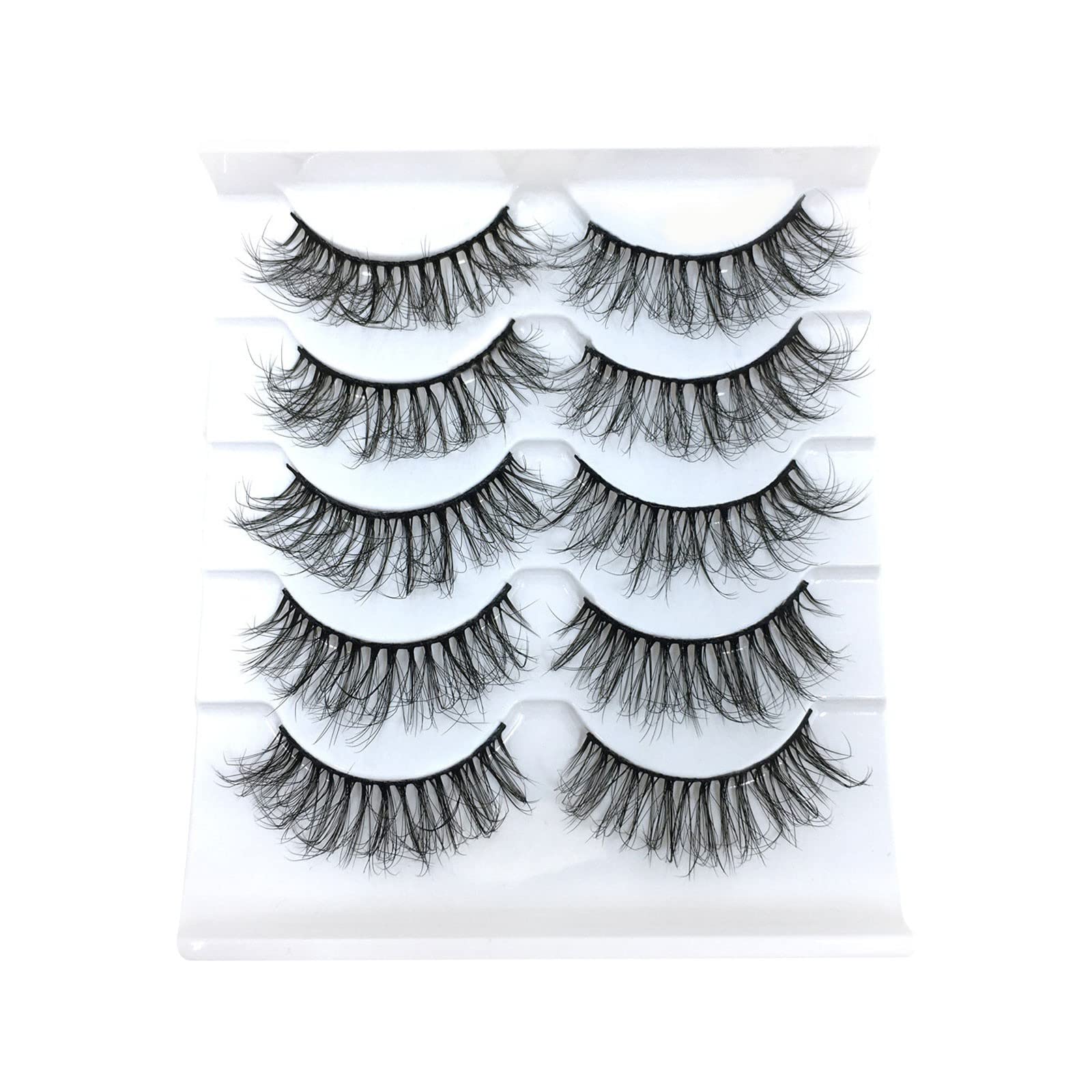 Eyelash Kits for Starters 8D Multipack Fake Style Lashes Faux Mink Lashes Pack Eyelashes 10 False Pairs Volume