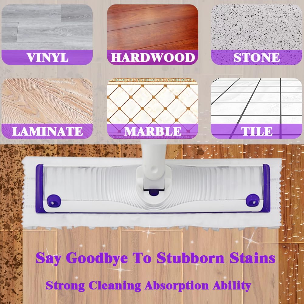 ACDANC Power Mop Pads Refills For Multi-Surface Mopping Pad Disposable Replacement Mop Pads Safe On All Finished Floors 18 Count - View #5