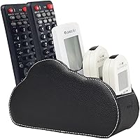 Vista 21 de Organizador de control remoto de piel con 5 compartimentos espaciosos