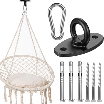 1 Set Heavy Duty Swing Hangers Hooks,304 Stainless Steel Ceiling Hooks