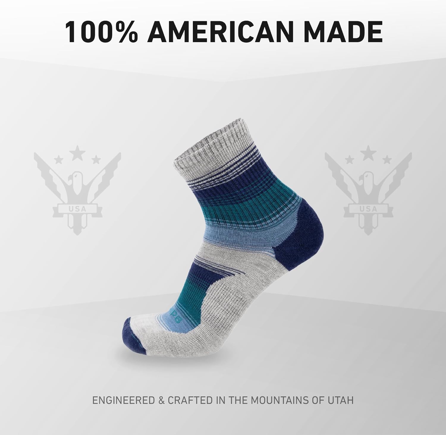 GRIP6 Wool Micro-Crew Socks: Lightweight Wool Socks for Hiking, All Day Comfort - Wicking Crew Socks for Men and Women - Image 6